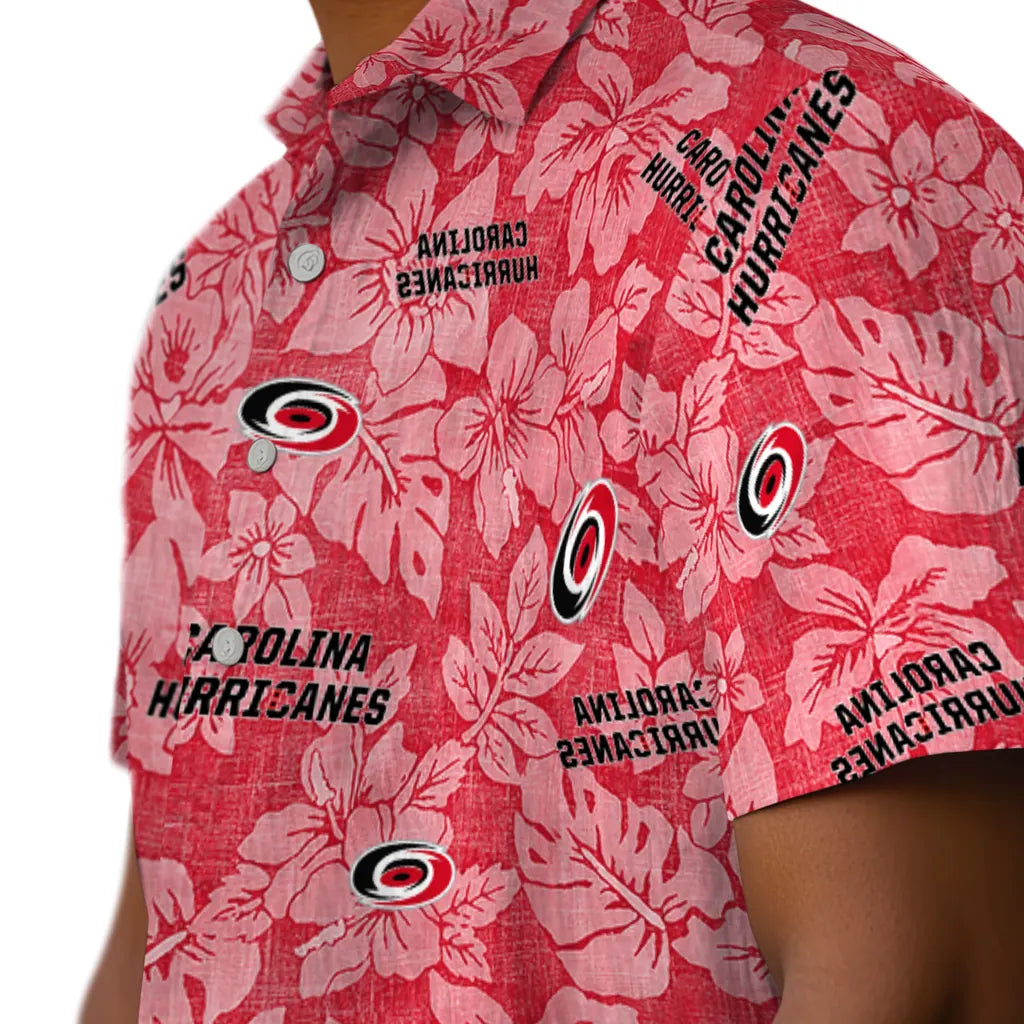 Carolina Hurricanes Hawaiian Shirt - Hibiscus Oasis – Moonbestprint