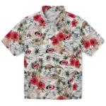 Carolina Hurricanes Hawaiian Shirt - Hibiscus Seaside – Moonbestprint