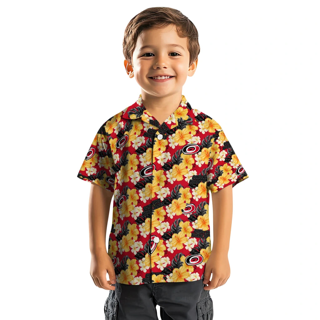 Carolina Hurricanes Hawaiian Shirt - Hibiscus Tropics – Moonbestprint