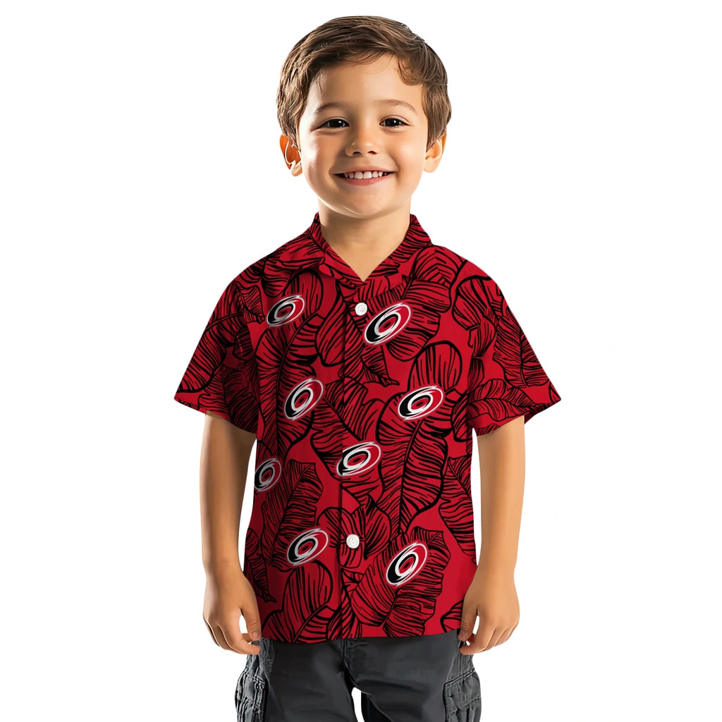 Carolina Hurricanes Hawaiian Shirt - Leaf Outline – Moonbestprint