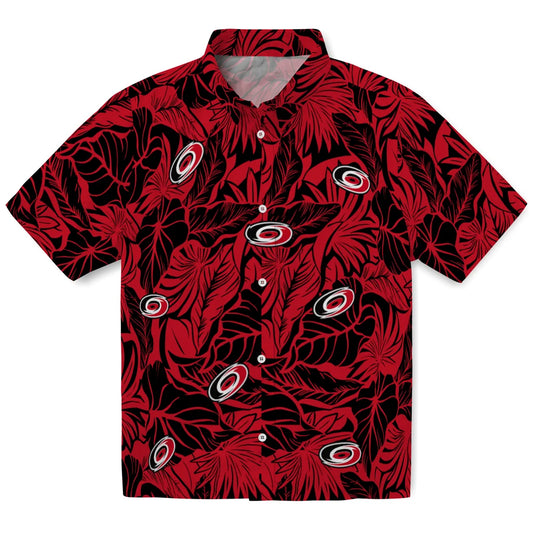 Carolina Hurricanes Hawaiian Shirt - Monstera Layer - Moonbestprint