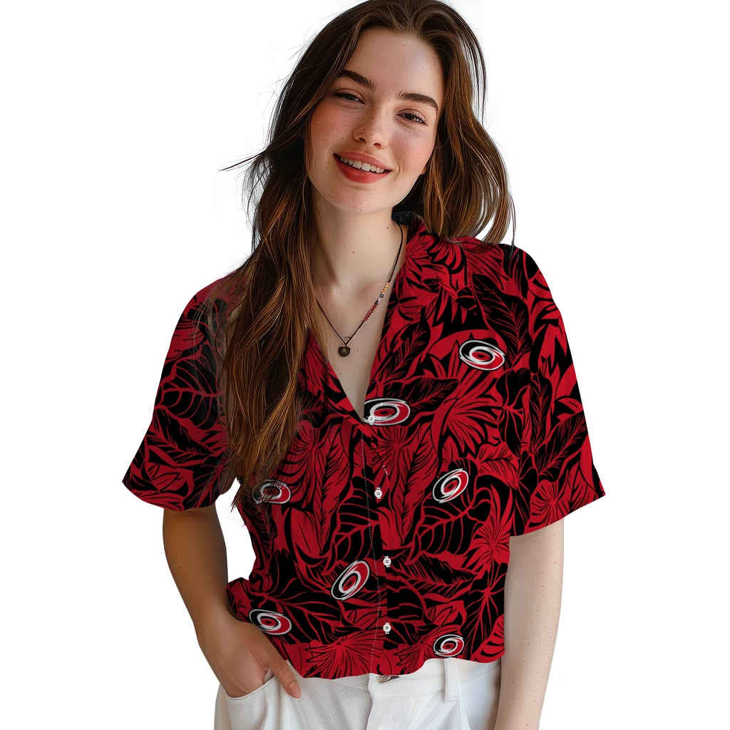 Carolina Hurricanes Hawaiian Shirt - Monstera Layer – Moonbestprint