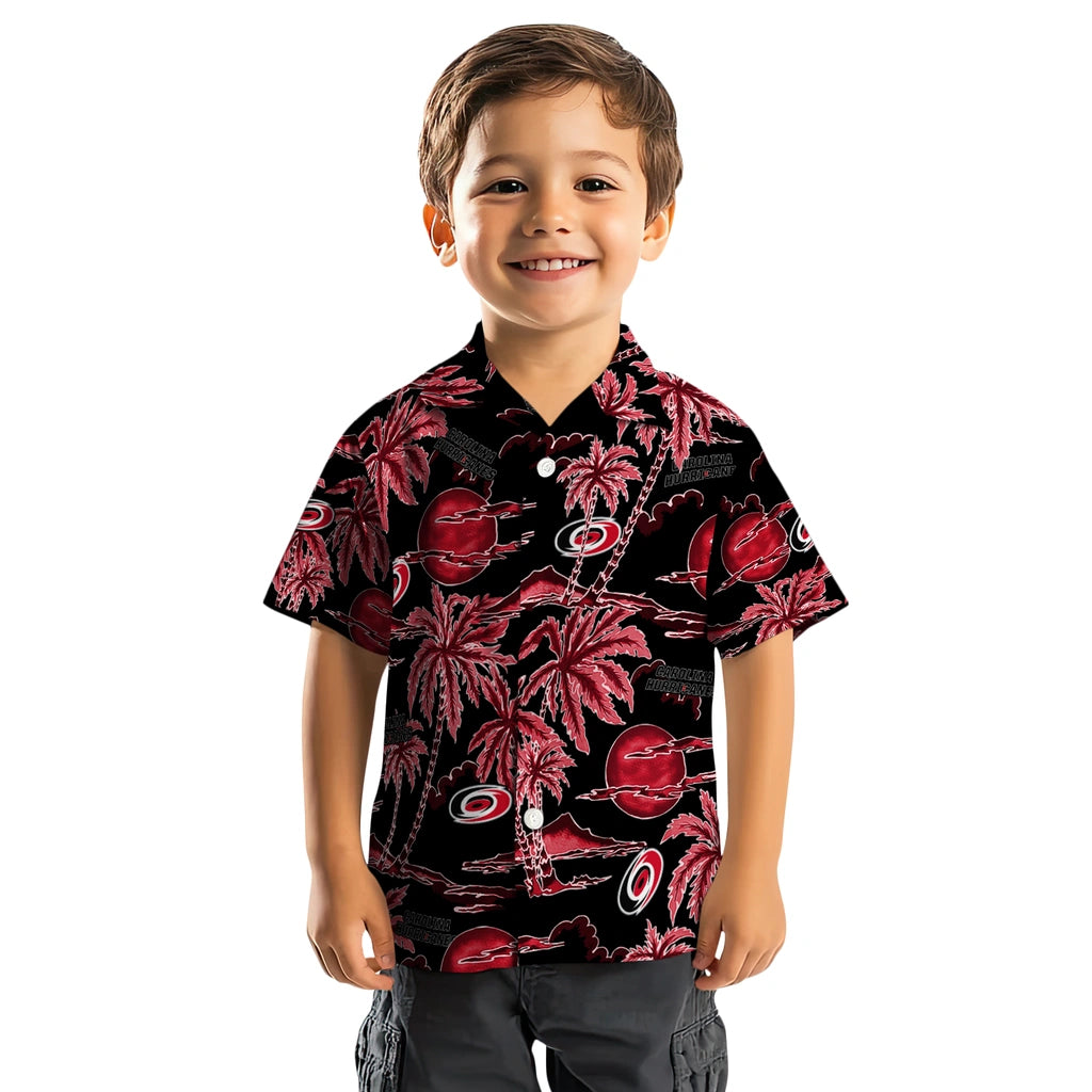 Carolina Hurricanes Hawaiian Shirt - Palm Sunset – Moonbestprint