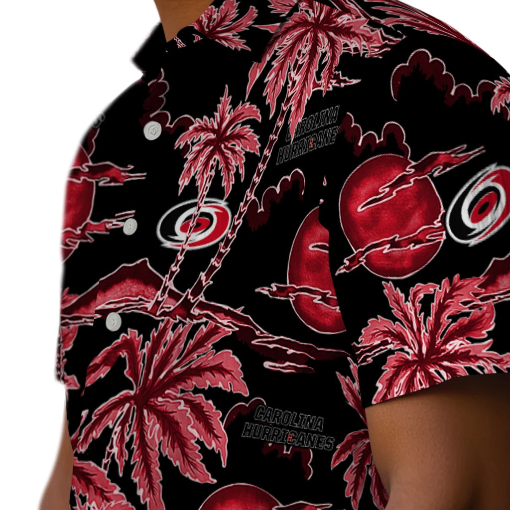 Carolina Hurricanes Hawaiian Shirt - Palm Sunset – Moonbestprint