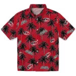 Carolina Hurricanes Hawaiian Shirt - Palm Tree Motif – Moonbestprint