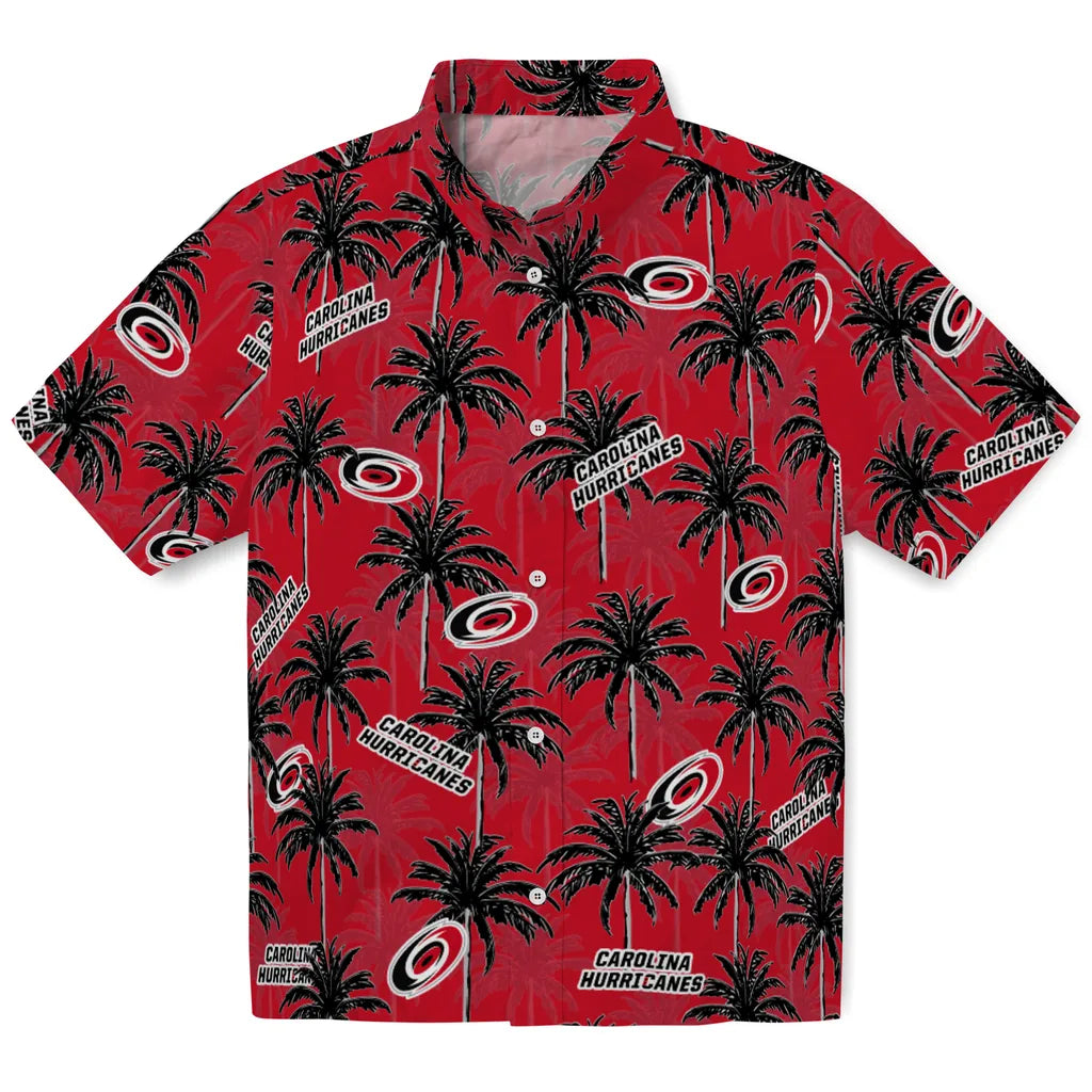 Carolina Hurricanes Hawaiian Shirt - Palm Tree Motif – Moonbestprint