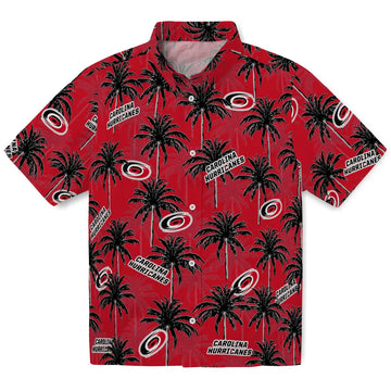Carolina Hurricanes Hawaiian Shirt - Palm Tree Motif – Moonbestprint