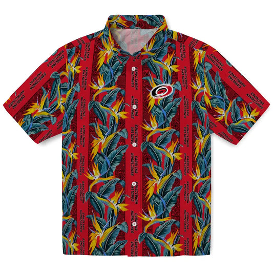 Carolina Hurricanes Hawaiian Shirt - Paradise Vines - Moonbestprint