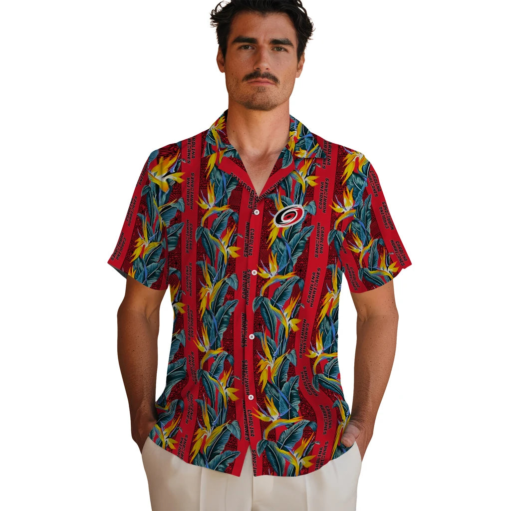 Carolina Hurricanes Hawaiian Shirt - Paradise Vines – Moonbestprint