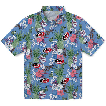 Carolina Hurricanes Hawaiian Shirt - Pineapple Bouquet – Moonbestprint