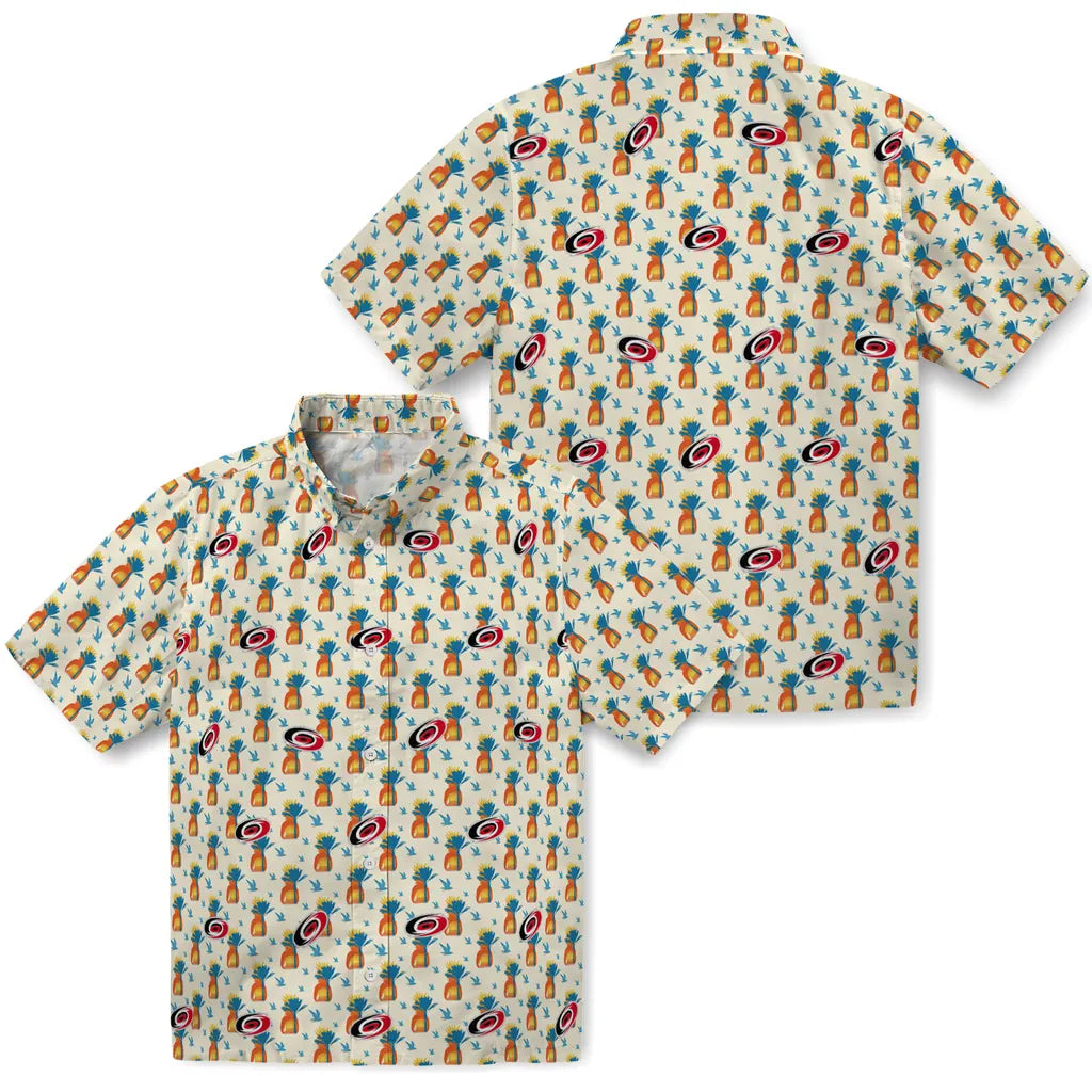 Carolina Hurricanes Hawaiian Shirt - Pineapple Delight – Moonbestprint