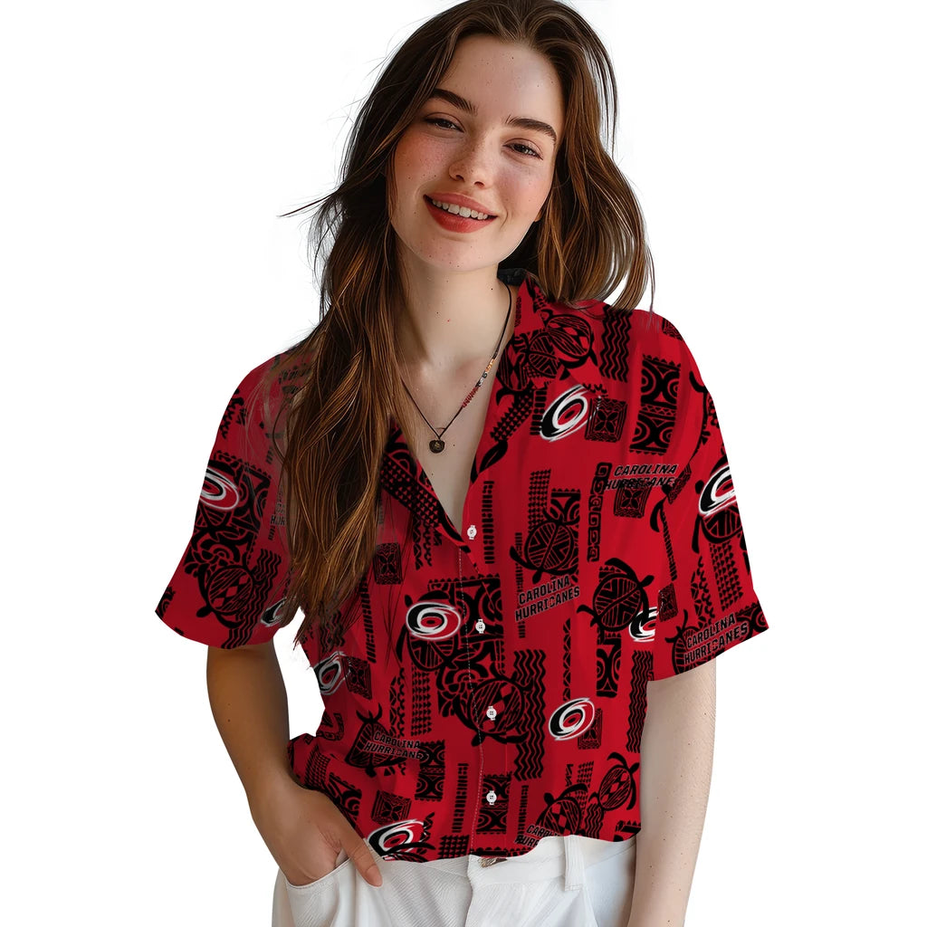 Carolina Hurricanes Hawaiian Shirt - Turtle Lines – Moonbestprint
