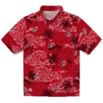 Carolina Hurricanes Hawaiian Shirt - Wave Palm – Moonbestprint
