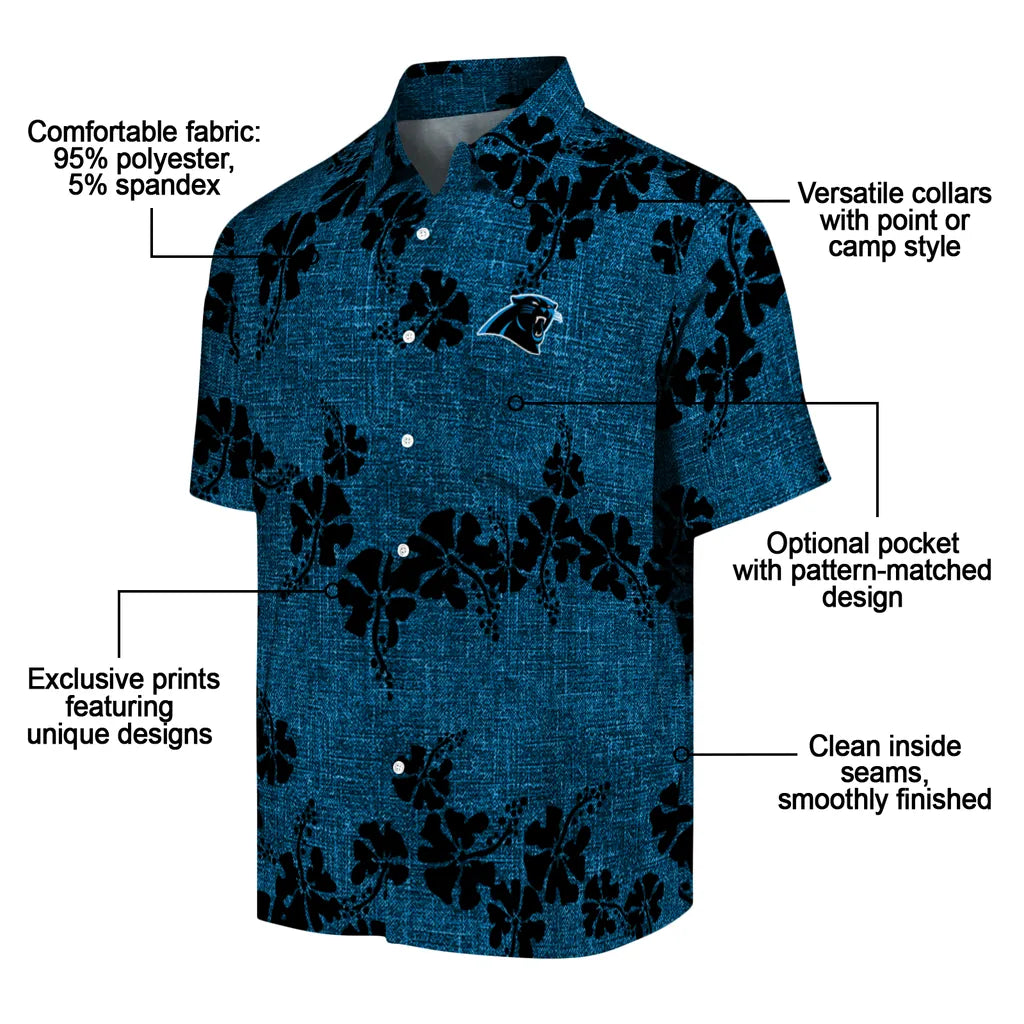 Carolina Panthers Hawaiian Shirt - 50th State Flower | Moonbestprint