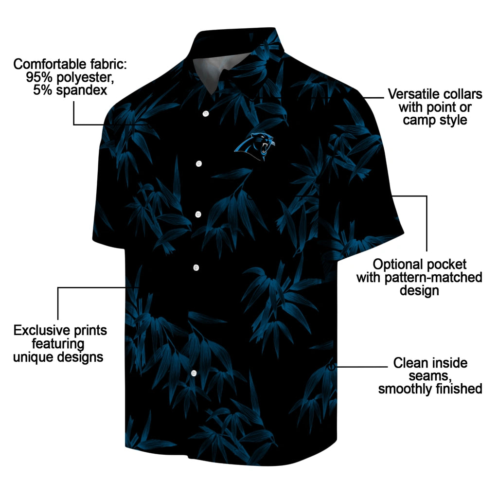 Carolina Panthers Hawaiian Shirt - Bamboo Branches | Moonbestprint