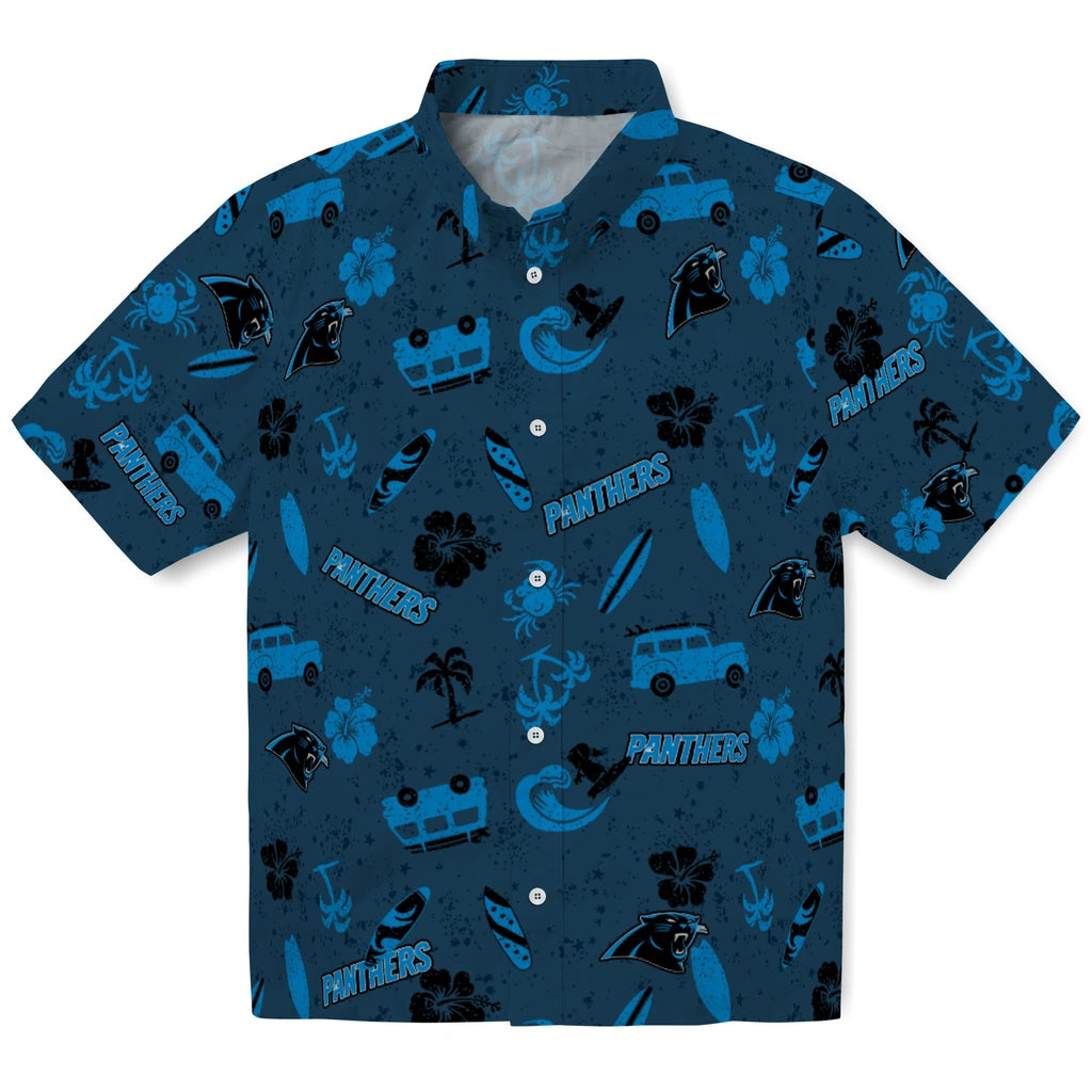 Carolina Panthers Hawaiian Shirt - Beach Vibe | Moonbestprint