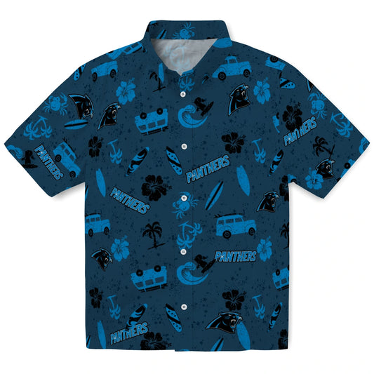 Carolina Panthers Hawaiian Shirt - Beach Vibe | Moonbestprint