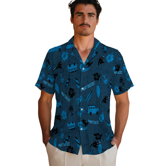 Carolina Panthers Hawaiian Shirt - Beach Vibe | Moonbestprint