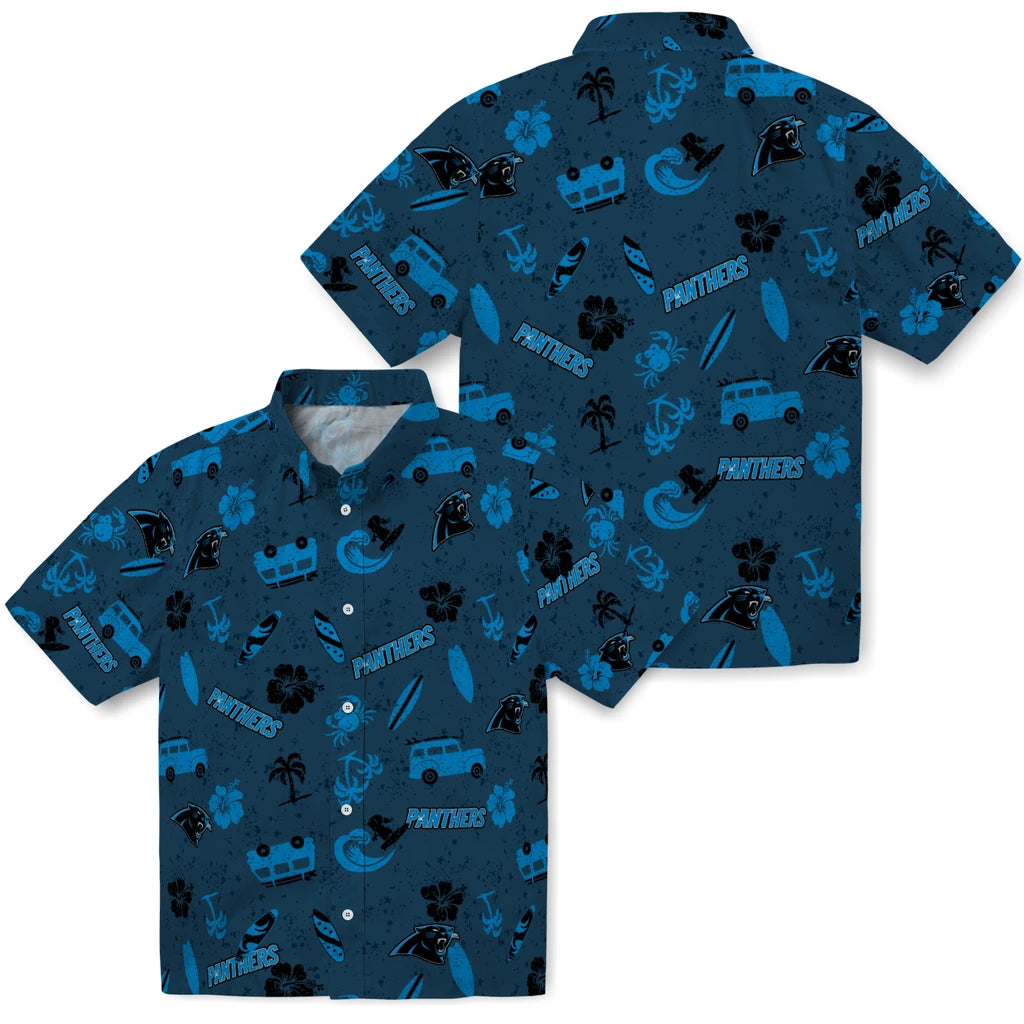 Carolina Panthers Hawaiian Shirt - Beach Vibe | Moonbestprint