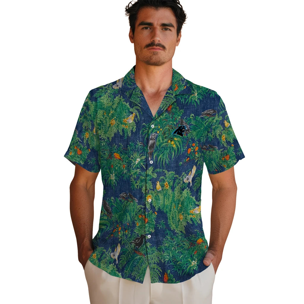 Carolina Panthers Hawaiian Shirt - Bird Canopy | Moonbestprint