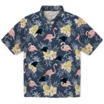 Carolina Panthers Hawaiian Shirt - Flamingo Hibiscus | Moonbestprint