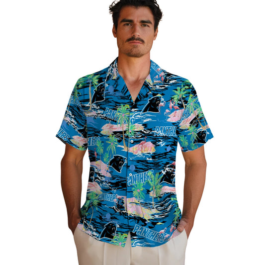 Carolina Panthers Flamingo Retreat 2026 Hawaiian Shirt – Moonbestprint