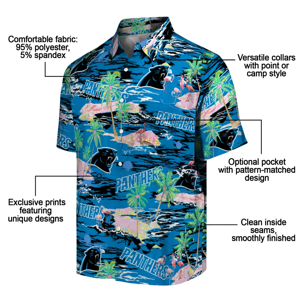 Carolina Panthers Flamingo Retreat 2026 Hawaiian Shirt – Moonbestprint