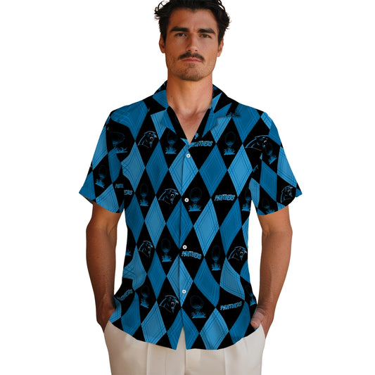 Carolina Panthers Hawaiian Shirt - Golfing Plaid | Moonbestprint