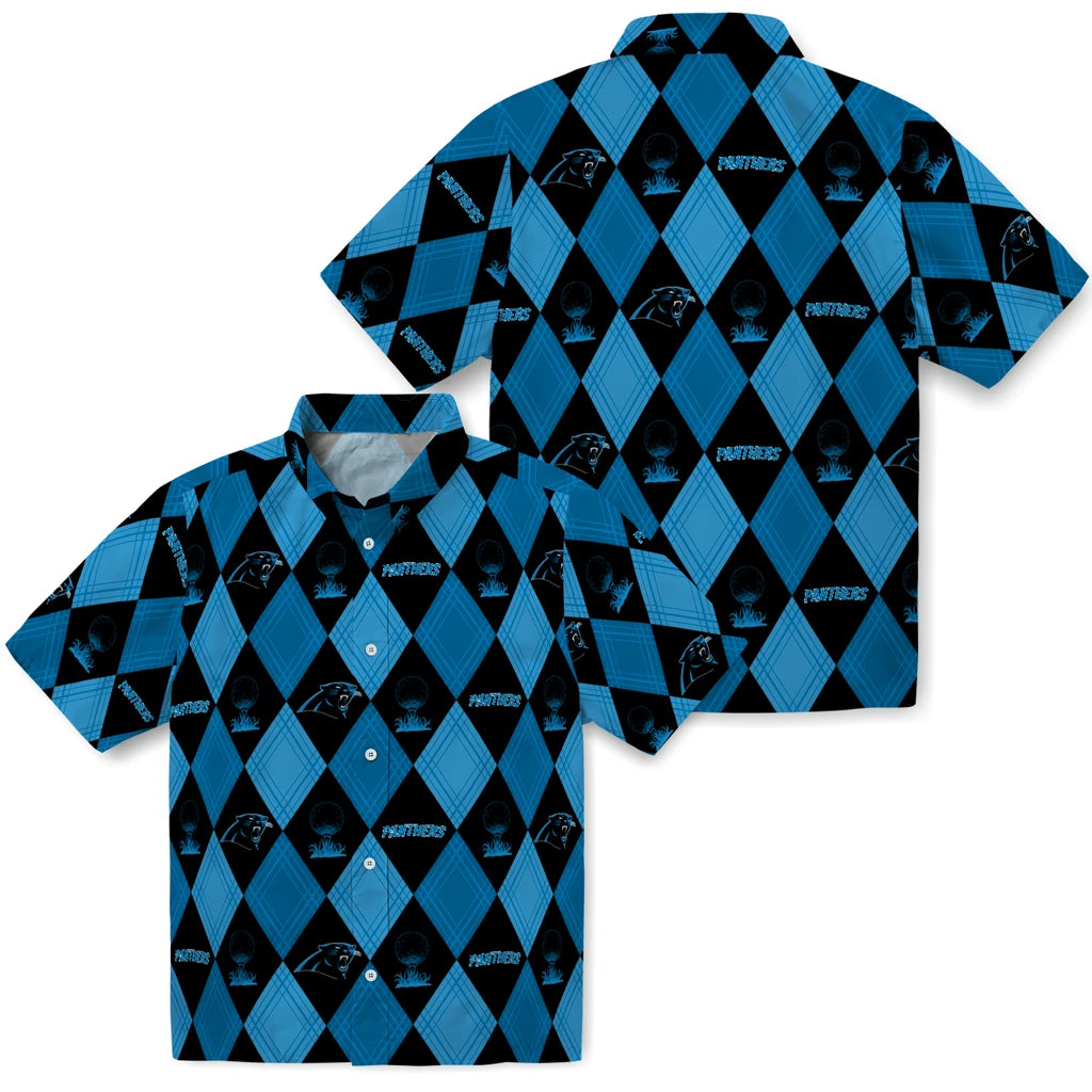 Carolina Panthers Hawaiian Shirt - Golfing Plaid | Moonbestprint