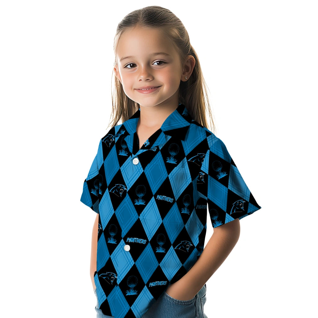 Carolina Panthers Hawaiian Shirt - Golfing Plaid | Moonbestprint