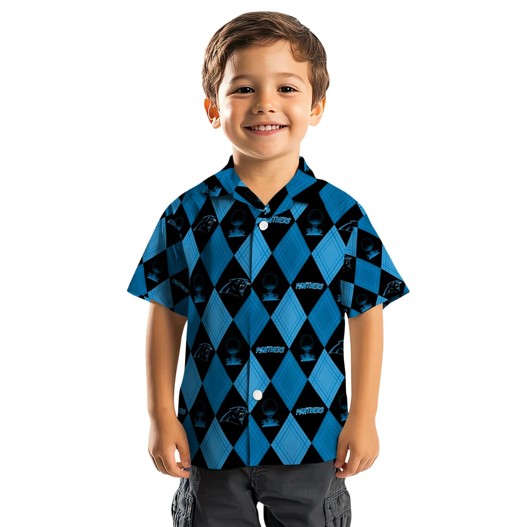 Carolina Panthers Hawaiian Shirt - Golfing Plaid | Moonbestprint
