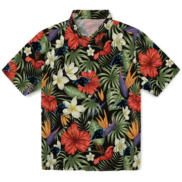 Carolina Panthers Hawaiian Shirt - Hawaii Floral Hibiscus | Moonbestprint