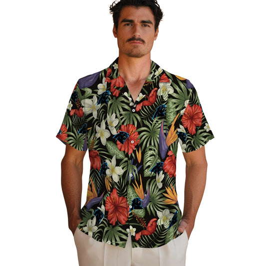 Carolina Panthers Hawaiian Shirt - Hawaii Floral Hibiscus | Moonbestprint