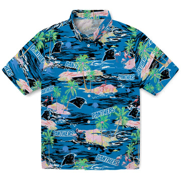 Carolina Panthers Hawaiian Shirt - Hawaii Island | Moonbestprint