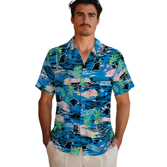 Carolina Panthers Hawaiian Shirt - Hawaii Island | Moonbestprint