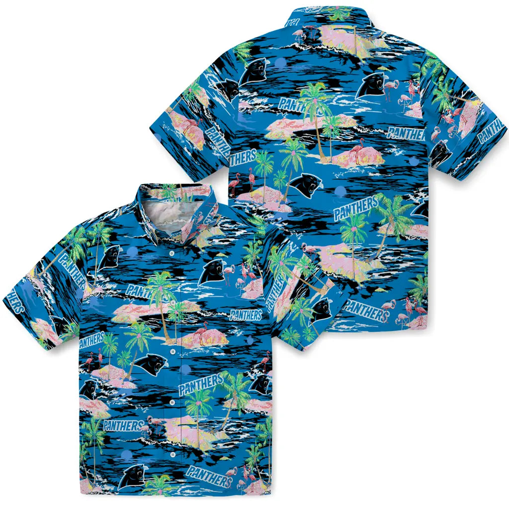 Carolina Panthers Hawaiian Shirt - Hawaii Island | Moonbestprint