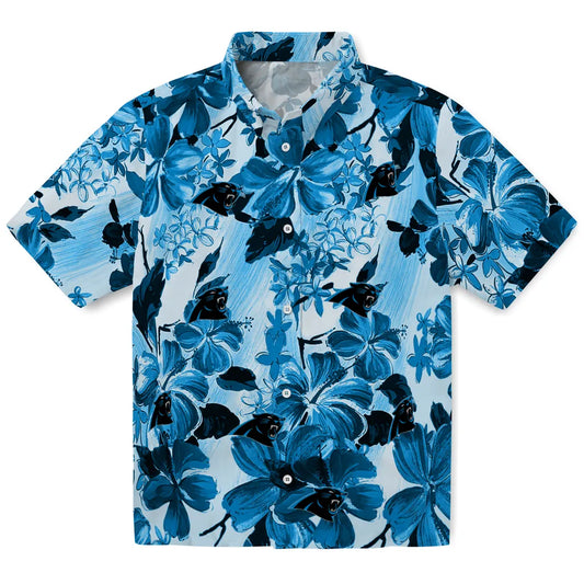 Carolina Panthers Hawaiian Shirt - Hibiscus Arrangement | Moonbestprint