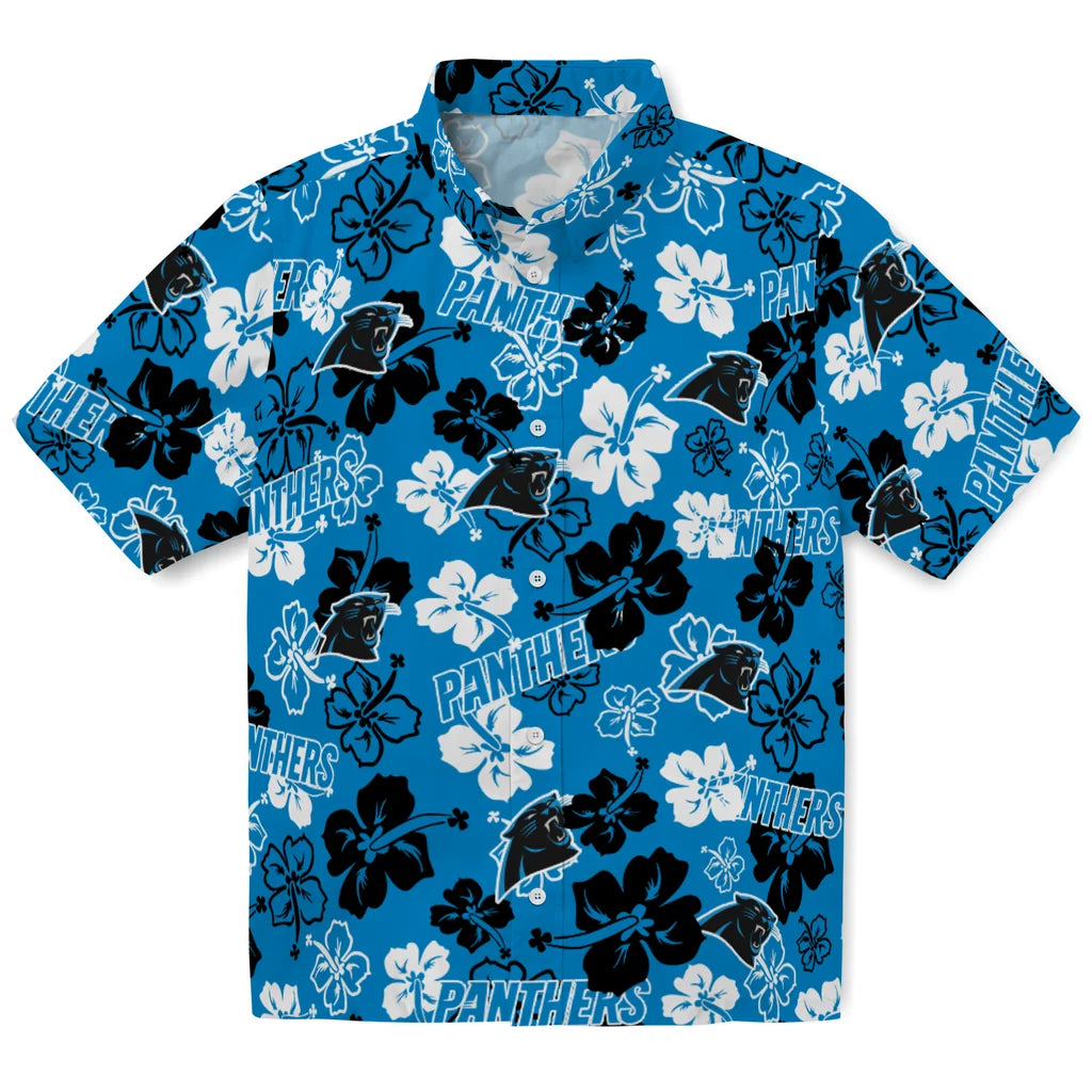 Carolina Panthers Hibiscus Bloom Hawaiian Shirt – Moonbestprint