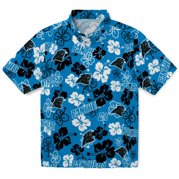 Carolina Panthers Hibiscus Bloom Hawaiian Shirt – Moonbestprint