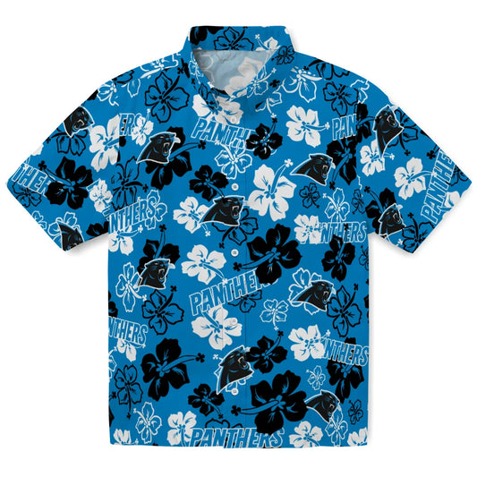 Carolina Panthers Hibiscus Bloom Hawaiian Shirt – Moonbestprint