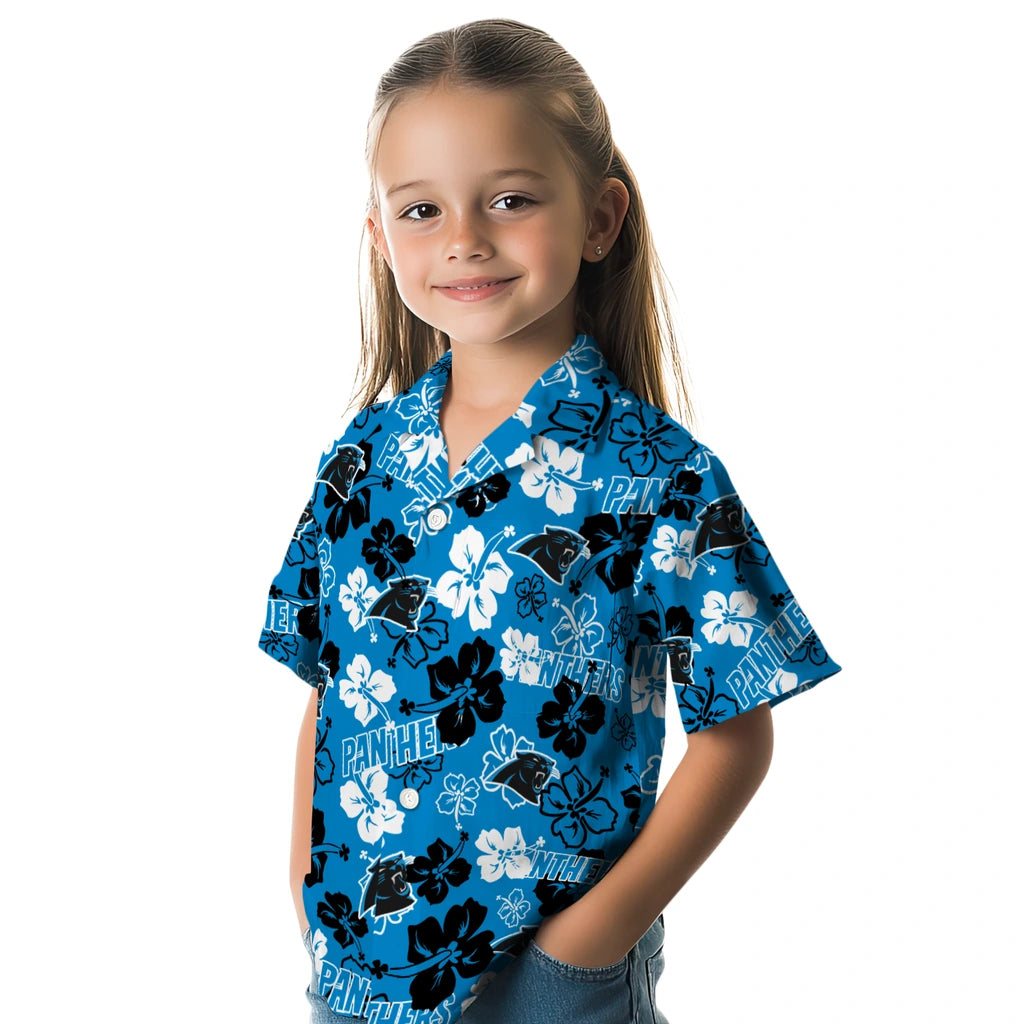 Carolina Panthers Hibiscus Bloom Hawaiian Shirt – Moonbestprint