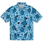 Carolina Panthers Hawaiian Shirt - Hibiscus Blooms | Moonbestprint