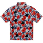 Carolina Panthers Hawaiian Shirt - Hibiscus Fiesta | Moonbestprint