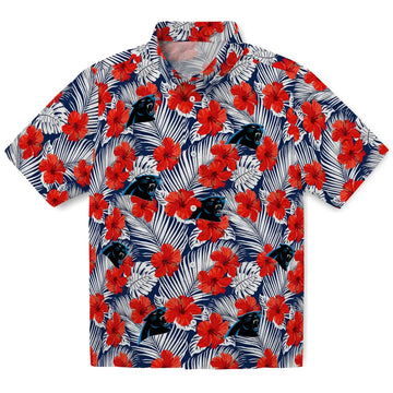 Carolina Panthers Hawaiian Shirt - Hibiscus Fiesta | Moonbestprint