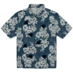 Carolina Panthers Hawaiian Shirt - Hibiscus Flowers | Moonbestprint