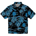 Carolina Panthers Hawaiian Shirt - Palm Sunset | Moonbestprint