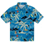 Carolina Panthers Hawaiian Shirt - Palm Tree Island | Moonbestprint