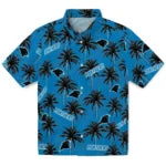 Carolina Panthers Hawaiian Shirt - Palm Tree Motif | Moonbestprint