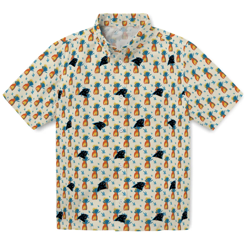 Carolina Panthers Hawaiian Shirt - Pineapple Delight | Moonbestprint