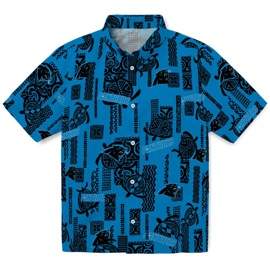 Carolina Panthers Hawaiian Shirt - Turtle Lines | Moonbestprint